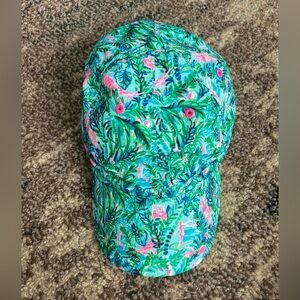 Lilly Pulitzer Green and Pink Tropical Hat